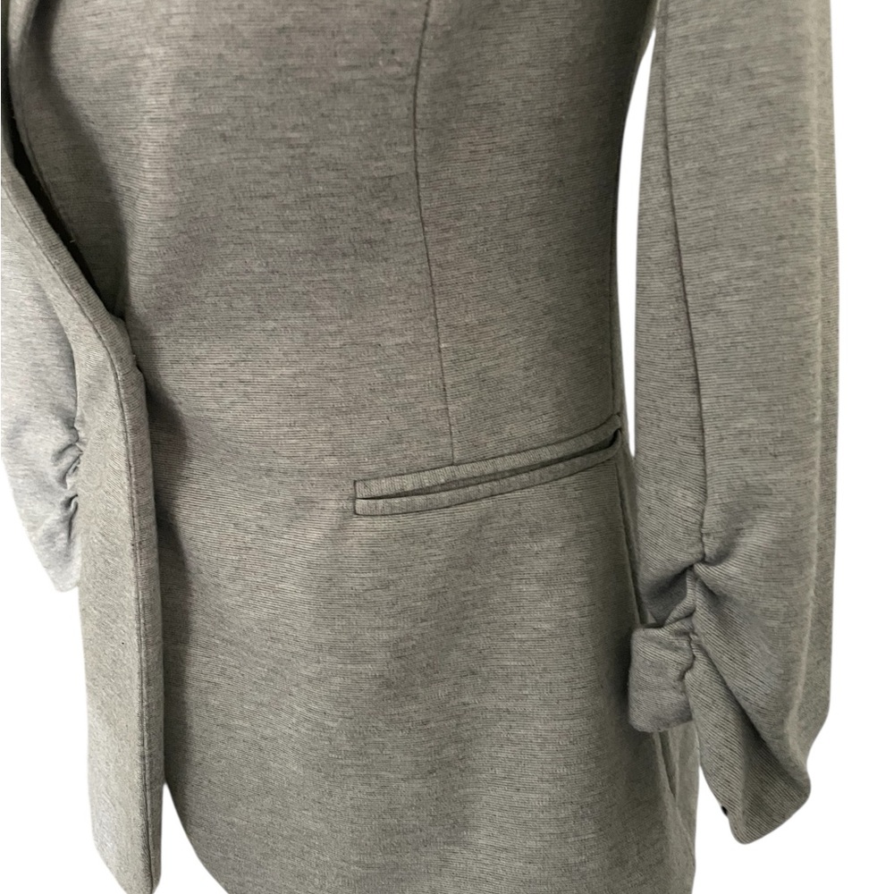 41 Hawthorn Gray Knit Blazer with Ruched Sleeves‎ Size Small - Picture 3 of 12